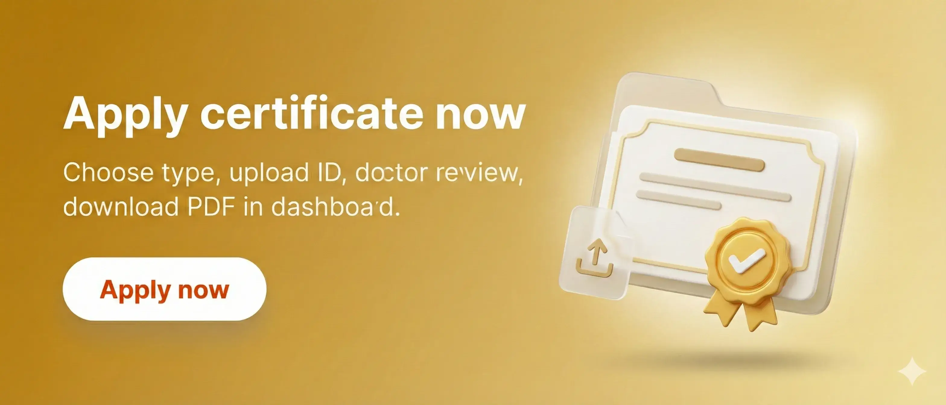 Apply for sick leave medical certificate