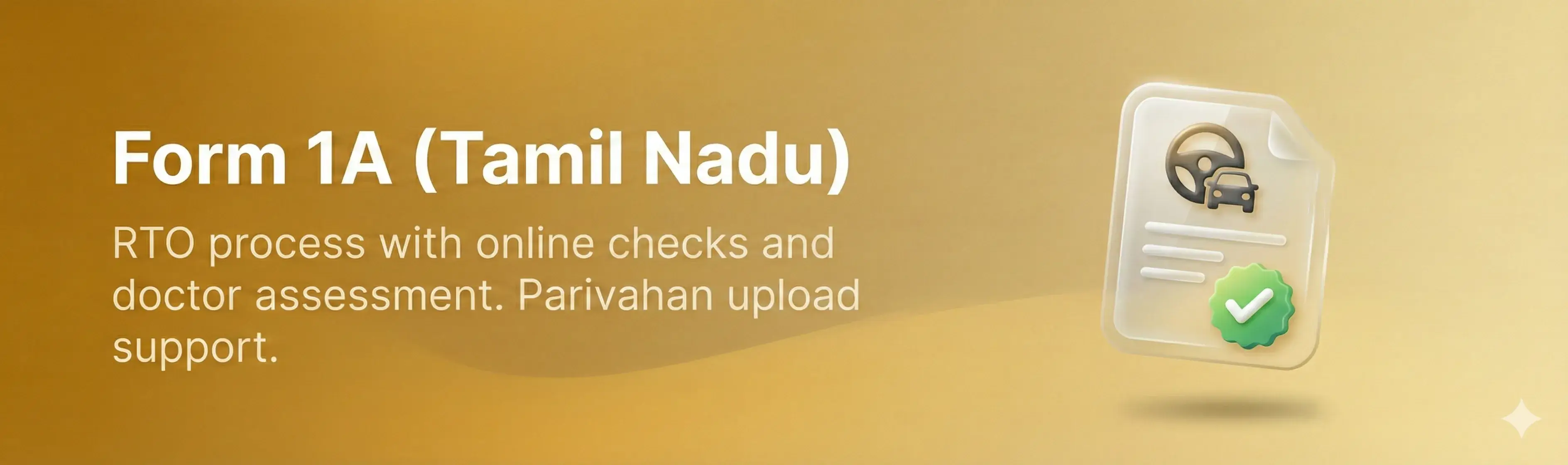 Form 1A medical certificate for driving license